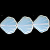 12mm Translucent White Opal Pressed Glass Clam / Scallop SHELL Beads