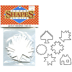 Gick® Super Shapes *Ouilt Shapes SS-10* Cardboard DIE CUT Templates