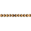 4mm Golden Leaf Agate ROUND Beads