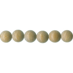 6mm Golden Leaf Agate ROUND Beads