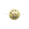 10mm 14kt Gold-Plated FILIGREE ROUND Bead