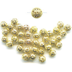 4mm 22kt Gold-Plated FILIGREE ROUND Beads
