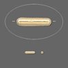 1.5x6.5mm 22kt Gold-Plated TUBE Beads