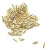 2x7mm 22kt Gold-Plated Twisted TUBE (Liquid Gold) Beads
