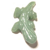 21x45mm Green Aventurine LIZARD, GECKO Animal Fetish Pendant/Focal Bead