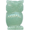 11x20mm Green Aventurine 3-D OWL Animal Fetish Bead