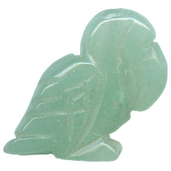 15x20mm Green Aventurine PELICAN Animal Fetish Bead