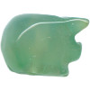 10x11mm Green Aventurine BOAR, PIG Animal Fetish Bead