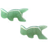 12x24mm Green Aventurine SQUIRREL Animal Fetish Beads