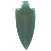 19x41mm Green Agate (Dyed) ARROWHEAD Pendant/Focal Bead