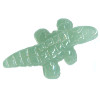 10x28mm Green Aventurine ALLIGATOR Animal Fetish Bead