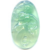 30x53mm Light Green Agate Carved MERMAID Cabochon Pendant/Focal Bead