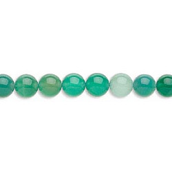 6mm Green Agate ROUND Beads