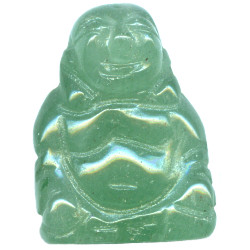 15x20mm 3-D Green Aventurine BUDDHA Bead