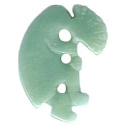 26x40mm Green Aventurine KOKOPELLI Pendant/Focal Bead