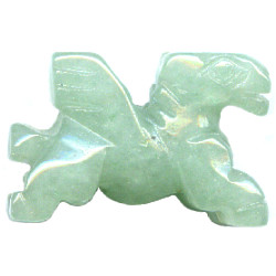 20mm Green Aventurine 3-D PEGASUS Bead