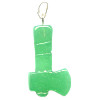 12x26mm Green Quartz (Dyed) TOMAHAWK Charm/Pendant Bead - with Loop & Bail