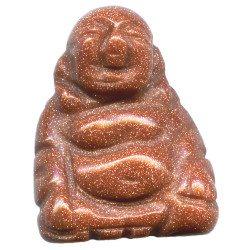 15x20mm 3-D Red Goldstone BUDDHA Bead