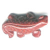 15x26mm Red Goldstone GECKO/LIZARD Animal Fetish Bead