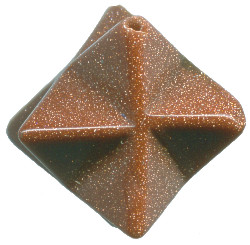 25mm Red Goldstone MERKABAH STAR Focal/Pendant Bead