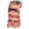 10x21mm 3-D Red Goldstone OTTER/FERRET/WEASEL Animal Fetish Bead