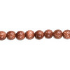 6mm Red Goldstone ROUND Beads