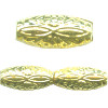 11x25mm Goldtone Hollow Brass Bohemian Style TUBE Beads