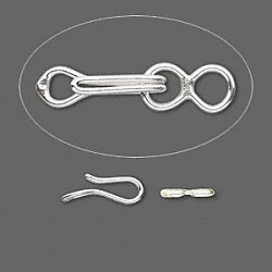 13mm Sterling Silver Hook & Eye CLASP