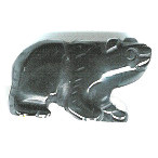 14x20mm 3-D Hematite BEAR Animal Fetish Pendant/Focal Bead