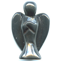 15x20mm Hematite 3-D ANGEL Bead