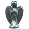 15x20mm Hematite 3-D ANGEL Bead