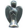 15x20mm Hematite 3-D ANGEL Bead