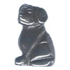 15x20mm Hematite DOG Animal Fetish Bead