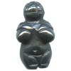 11x22mm Hematite Mini 3-D GODDESS Bead