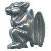 20mm Hematite 3-D GARGOYLE Bead