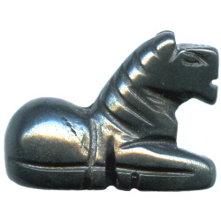 16x20mm 3-D Hematite HORSE Animal Fetish Bead