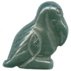 15x20mm Hematite PELICAN Animal Fetish Bead