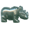 12x20mm Hematite RHINOCEROS Animal Fetish Bead