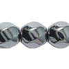 10mm Hematite (Hematine) Twisted ROUND Bead