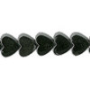 4mm Hematite (Hematine) FLAT HEART Beads