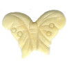 25x35mm Honey Jade (Jasper) BUTTERFLY/MOTH Animal Fetish Bead