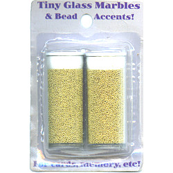 Halcraft Tiny Glass Marbles & Bead Accents - Golden Days #83614