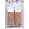 Halcraft Tiny Glass Marbles & Bead Accents - Bronze Age #83618