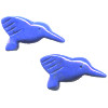 12x20mm Lapis Dyed Howlite HUMMINGBIRD Animal Fetish Beads