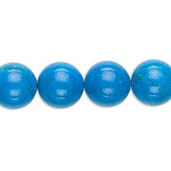 12mm Turquoise Dyed Howlite ROUND Beads