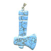 12x26mm Turquoise Dyed Howlite TOMAHAWK Charm/Pendant - with Loop & Bail
