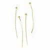 1-1/4" (21 gauge) Goldtone Brass Ball End HEAD PINS