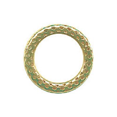 28.5mm Fancy Filigree Closed Ring HOOP COMPONENTS: Gold Plated