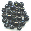6mm to 8mm Polished Black Horn ROUND Bead Mix