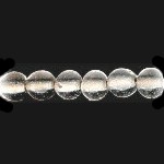 4mm Transparent Clear Lampwork Glass ROUND Beads